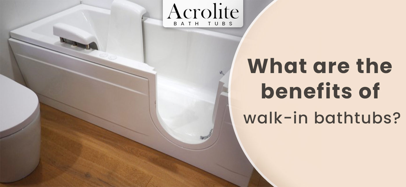 Walk in bathtubs are a convenient alternative to regular bathtubs for people who have difficulty stepping down into the bathtubs.
